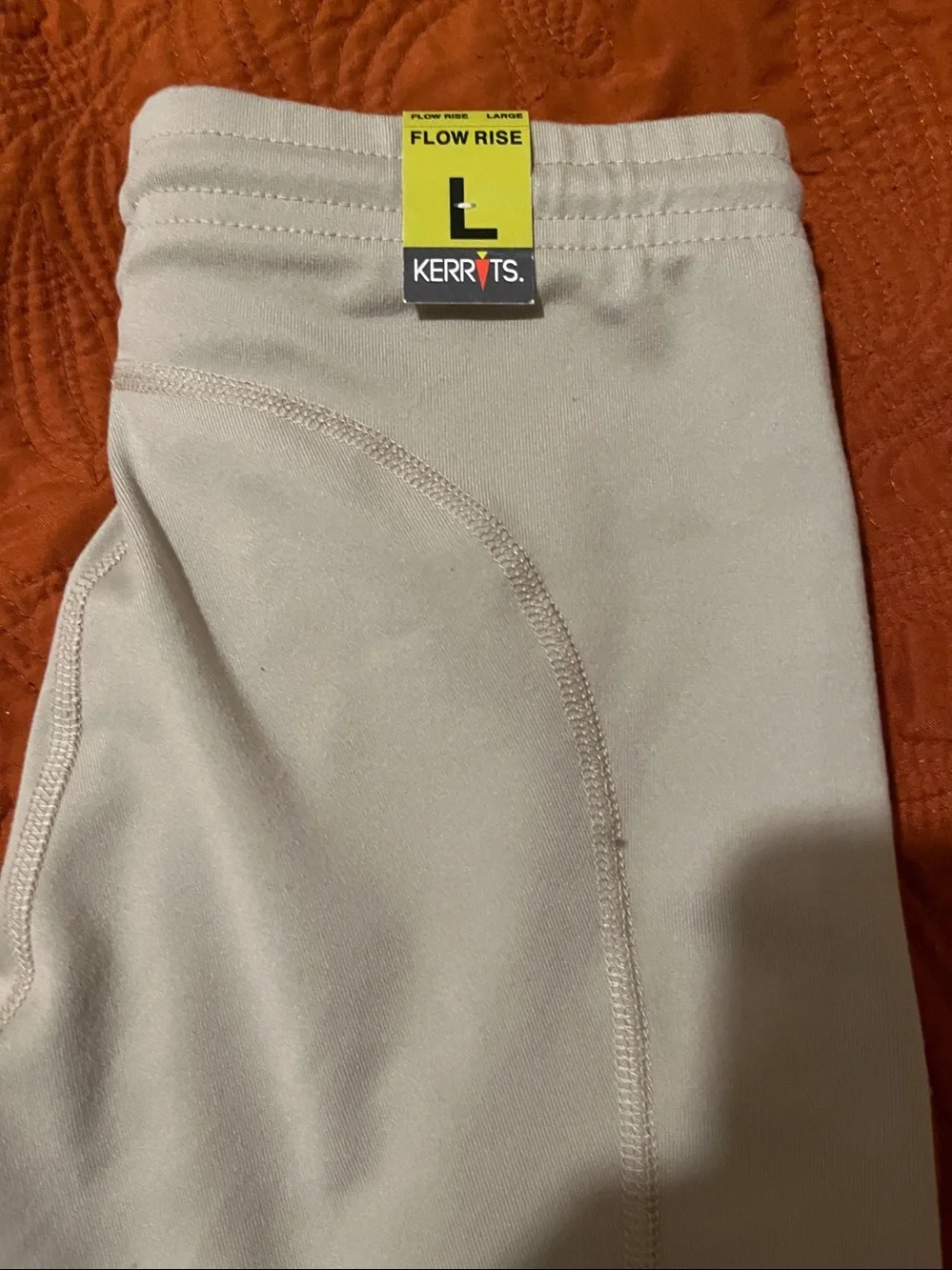 NEW KERRITS ‘FLOW RISE’ Performance Riding Pant - Light Beige Sz L (12/14)